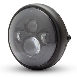 7.7" Shorty Metal LED Headlight - Matte Black