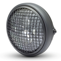 7.7" Shorty Mesh Metal LED Headlight - Matte Black