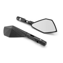 Black Shorty Aluminium Mirrors