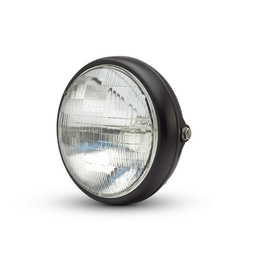 7.7" Shorty Metal Headlight - Matte Black