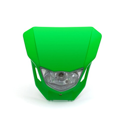 Custom Supermoto Headlight - Green