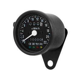 Cafe Racer LED Mini Speedometer - Black