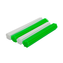 Spoke Wraps - Green and White