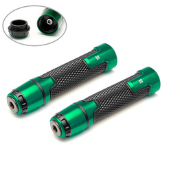 Sports Aluminium Grips with Bar Ends - Green