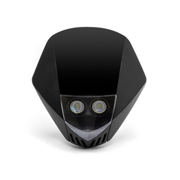 Stealth Supermoto LED Headlight - Black