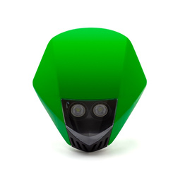 Stealth Supermoto LED Headlight - Green