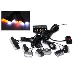 8 Piece LED Emergency Flashing Strobe Light Set
