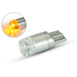 Single T10 W5W 12V LED Projector Bulb - Amber