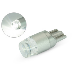 Single T10 W5W 12V LED Projector Bulb - White