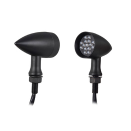 Tapered Aluminium LED Indicators - Black