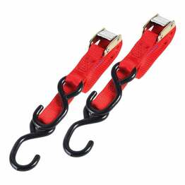 Soft Hook Secondary Tie Downs - 25mm Red
