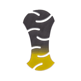 Wave Carbon Style Tank Pad - Yellow