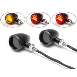 Truro LED Stop/Tail/Indicator Lights - Black