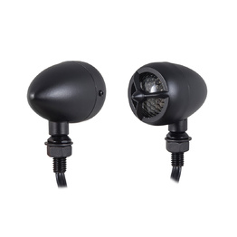 Turbine Aluminium LED Indicators - Black