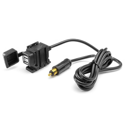 12V Hella / European Twin USB Power Adapter with Harness
