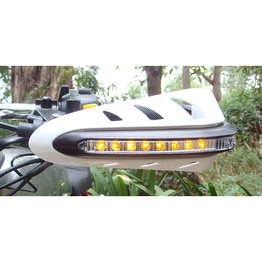 White Handguards - Amber LED