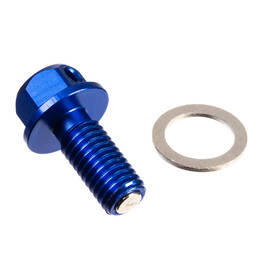 Whites Magnetic Sump Plug - Blue M10 x 22 - P1.5