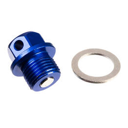 Whites Magnetic Sump Plug - Blue M14 x 10 - P1.25