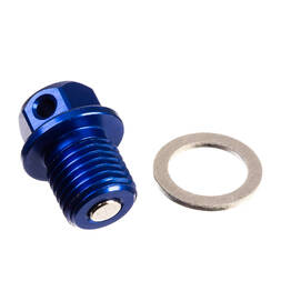 Whites Magnetic Sump Plug - Blue M14 x 14 - P1.5