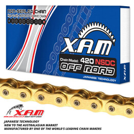 XAM Chain 420NSD Gold/Black X 120 Non Sealed