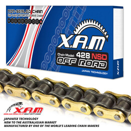 XAM Chain 428NSD Gold/Black X 112 Non Sealed