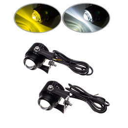 Pair 20W Projector LED Dual Function Mini Driving Lights